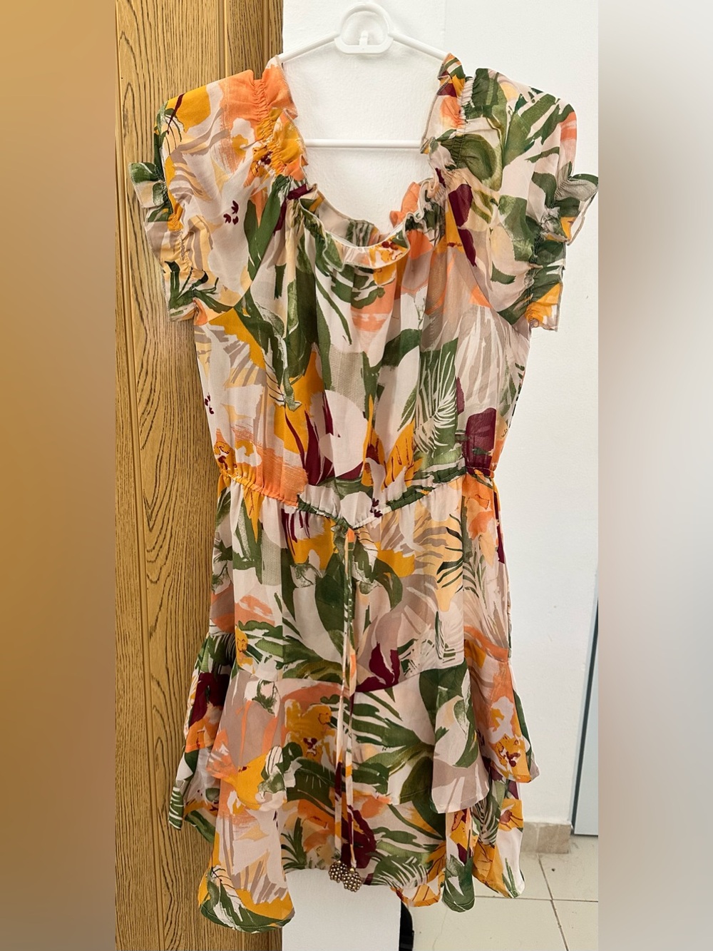 True Destinations Floral Mini Dress Size M Vacation Resort